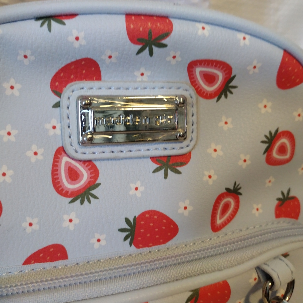 The Madden Girl MG245215 Strawberry Backpack  and Coin Pouch Set - Picture 3 of 8